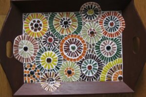 Dienblad glasmozaïek Dienblad glasmozaïek